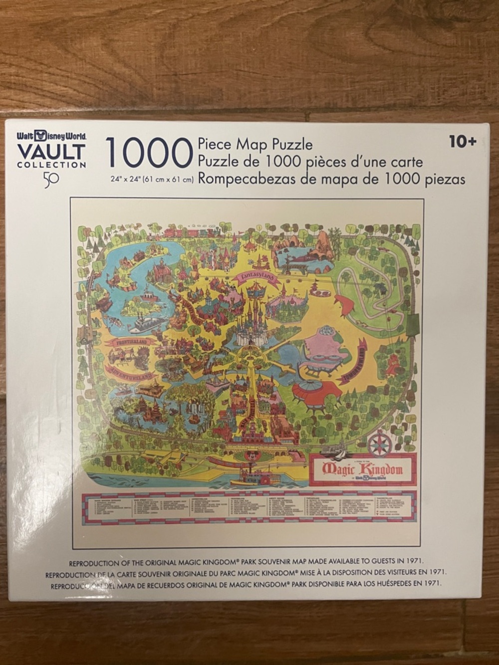 Walt Disney World 50th Anniversary Magic Kingdom Map Puzzle, 1000 Pieces